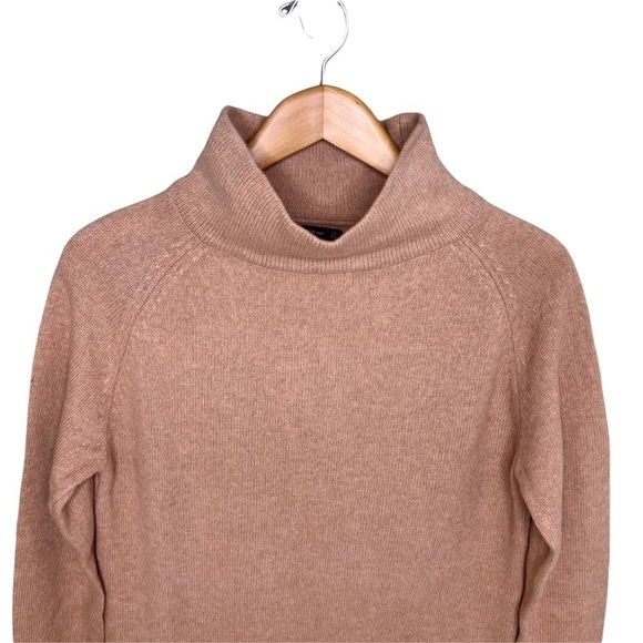 Zara Mock Neck Tunic Sweater Wool Long Sleeve Size Small Front Pockets - Picture 2 of 8